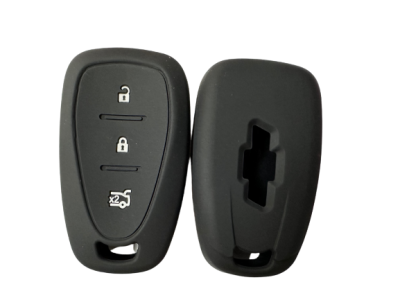 KU-CULLA033 CUBRE LLAVE DE SILICONA CHEVROLET 3 BOTONES PRESENCIA TRACKER - CRUZE BLACK