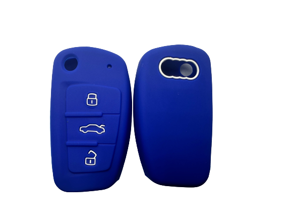 KU-CULLA139 CUBRE LLAVE DE SILICONA AUDI A1 A3 A4 A5 A6 A7 TT Q3 BLUE