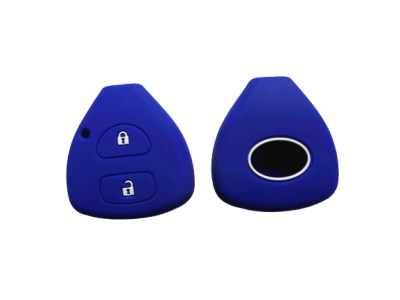 KU-CULLA111 CUBRE LLAVE DE SILICONA TOYOTA 2 BOTONES COROLLA - HILUX - SW4 - RAV4 - ETIOS BLUE