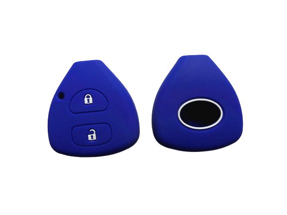 KU-CULLA111 CUBRE LLAVE DE SILICONA TOYOTA 2 BOTONES COROLLA - HILUX - SW4 - RAV4 - ETIOS BLUE
