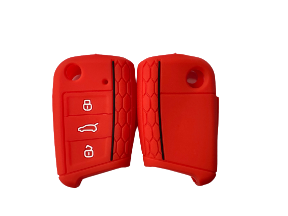 KU-CULLA075 CUBRE LLAVE DE SILICONA VW MK7 - GTI - VIRTUS - GOLF - POLO - VENTO BLUE