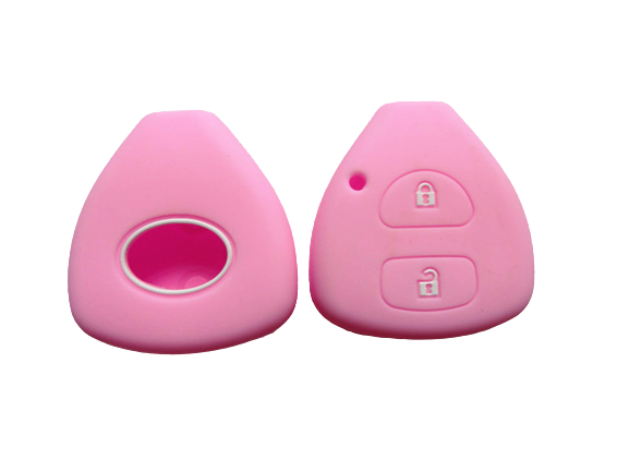 KU-CULLA112 CUBRE LLAVE DE SILICONA TOYOTA 2 BOTONES COROLLA - HILUX - SW4 - RAV4 - ETIOS PINK