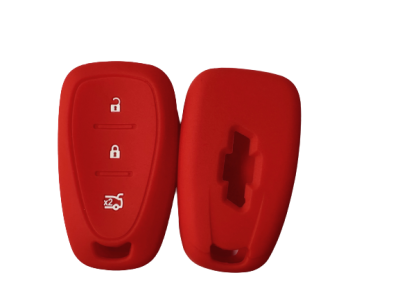 KU-CULLA034 CUBRE LLAVE DE SILICONA CHEVROLET 3 BOTONES PRESENCIA TRACKER - CRUZE RED