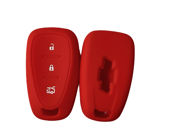 KU-CULLA034 CUBRE LLAVE DE SILICONA CHEVROLET 3 BOTONES PRESENCIA TRACKER - CRUZE RED