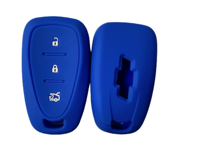 KU-CULLA035 CUBRE LLAVE DE SILICONA CHEVROLET 3 BOTONES PRESENCIA TRACKER - CRUZE BLUE