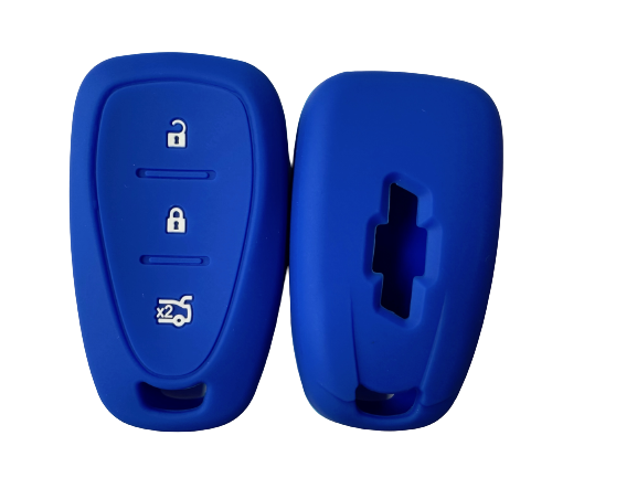 KU-CULLA035 CUBRE LLAVE DE SILICONA CHEVROLET 3 BOTONES PRESENCIA TRACKER - CRUZE BLUE