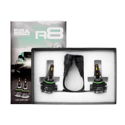 R8-9005 OFF ROAD KIT DE LED R8 9005 HB3 10MA GENERACION CHIP CSP SIN COOLER 60000 LUMENS 42WATTS 12V  
