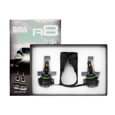 R8-9006 OFF ROAD KIT DE LED R8 9006 HB4 10MA GENERACION CHIP CSP SIN COOLER 60000 LUMENS 42WATTS 12V  