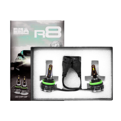 R8-H11 OFF ROAD KIT DE LED R8 H11 10MA GENERACION CHIP CSP SIN COOLER 60000 LUMENS 42WATTS 12V  