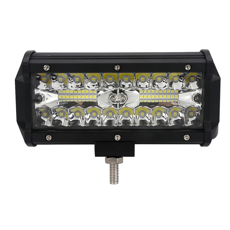 BAR36MAX OFF ROAD BARRA DE LED MAX RECTA BARRA DE LED DE 120 WATTS CON DISPLAY 3030 SMD ILMUNIACION  - 16.4 CM DE LARGO COLOR BLANCO  - CARCAZA DE ALUMINIO - HA