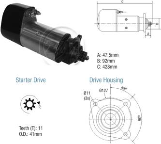 8010103 Arranque Volvo 24 Volt