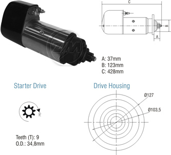 8010104 Arranque Mercedes Benz 24 Volt