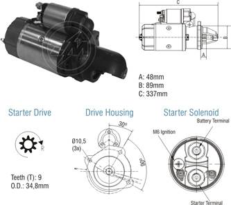 8010302 Arranque Mercedes Benz 24 Volt