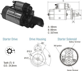8010305 Arranque Mercedes Benz 24 Volt