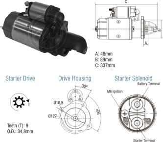 8010305 Arranque Mercedes Benz 24 Volt