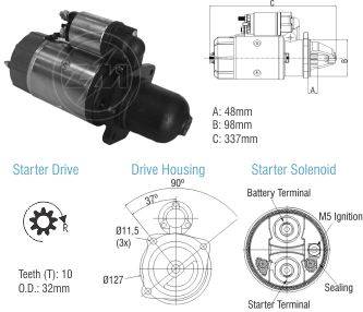 8010307 Arranque Yanmar 24 Volt