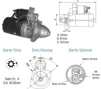 8013002 Arranque Fiat Ducato/ Iveco 12 Volt