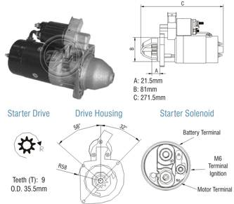 8013003 Arranque Fiat Ducato/ Iveco 12 Volt
