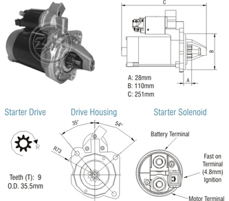 8013005 Arranque Ford F250 12 Volt