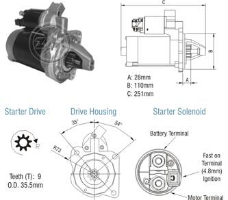 8013005 Arranque Ford F250 12 Volt