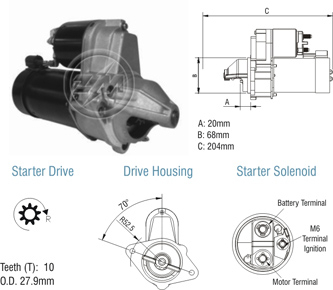 8020103 Arranque Chevrolet Corsa 12 Volt