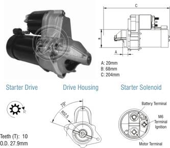 8020103 Arranque Chevrolet Corsa 12 Volt