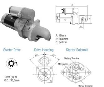 8028005 Arranque Mercedes Benz 12 Volt