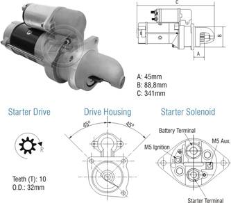 8028007 Arranque Case 12 Volt