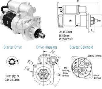 8029001 Arranque Mercedes Benz 1418/ 1720/ 710/ 712/ 812 12 Volt