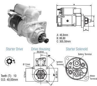 8029004 Arranque VW Man Delivery 12 Volt
