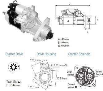 8038002 Arranque Ford Cargo 24 Volt