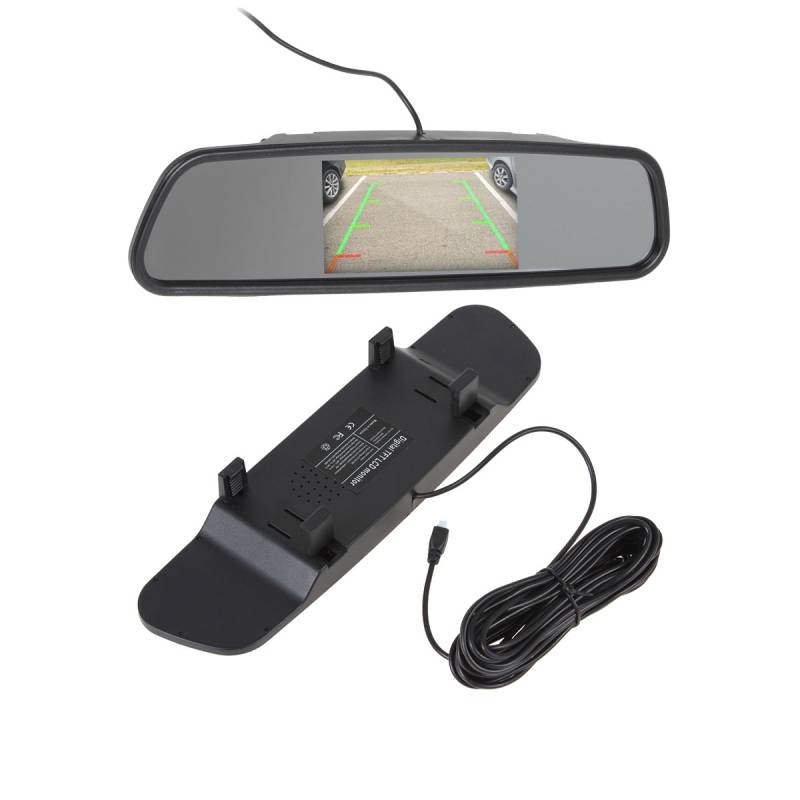 KCAPS007P KIT DE SENSORES DE ESTACIONAMIENTO NEGRO - UNIVERSAL<br/>ESPEJO RETROVISOR CON PANTALLA/ CAMARA Y SENSORES