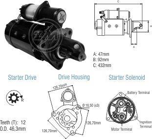 8045002 Arranque Volkswagen 18-310 Titan/ Tractor motor Cummins 24 Volt