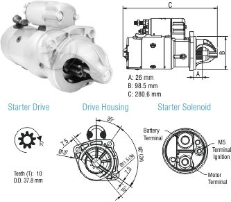 8048005 Arranque Volkswagen 13-150/ 13-180 12 Volt