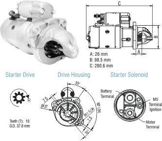 8048005 Arranque Volkswagen 13-150/ 13-180 12 Volt