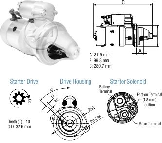 8048006 Arranque Ford F250/ F350/ F4000 12 Volt