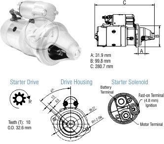 8048006 Arranque Ford F250/ F350/ F4000 12 Volt