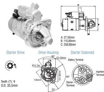 8048015 Arranque Ford F-100 MWM/ Chevrolet Silverado/ D-20