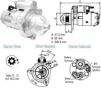 8048102 Arranque Ford Cargo M100R Prestolite 12v 4kv
