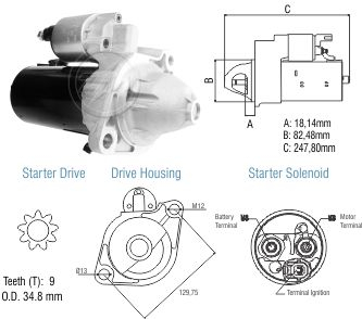 8097801 Arranque Toyota Hilux 3.0 Bosch 12 Volt