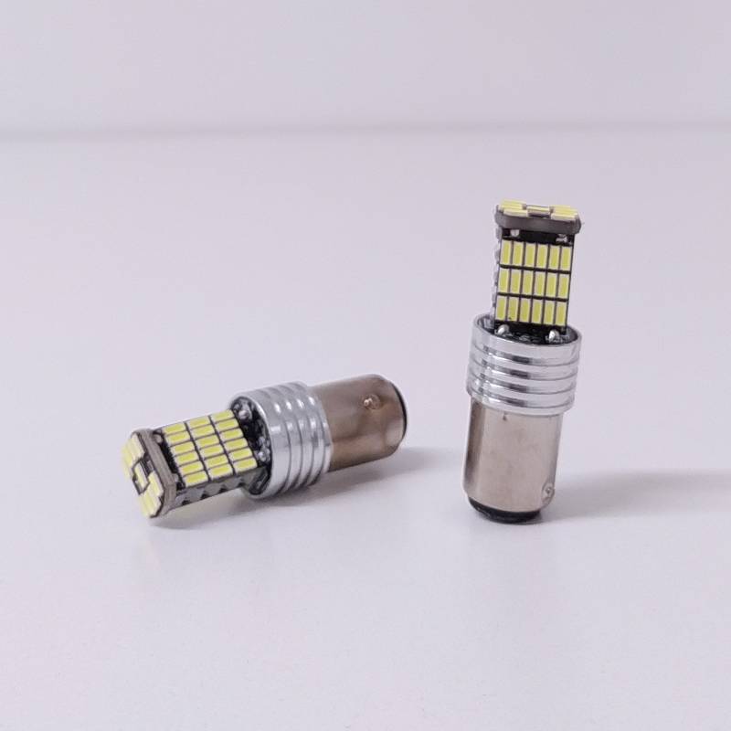 LEDCAN1034 LED SEÑALIZACION CANBUS BLISTER X 2 - 1034 - 1157 P21/5W 2 POLOS 45 LED 3014 SMD - CANBUS - BLANCO 12V - 24V