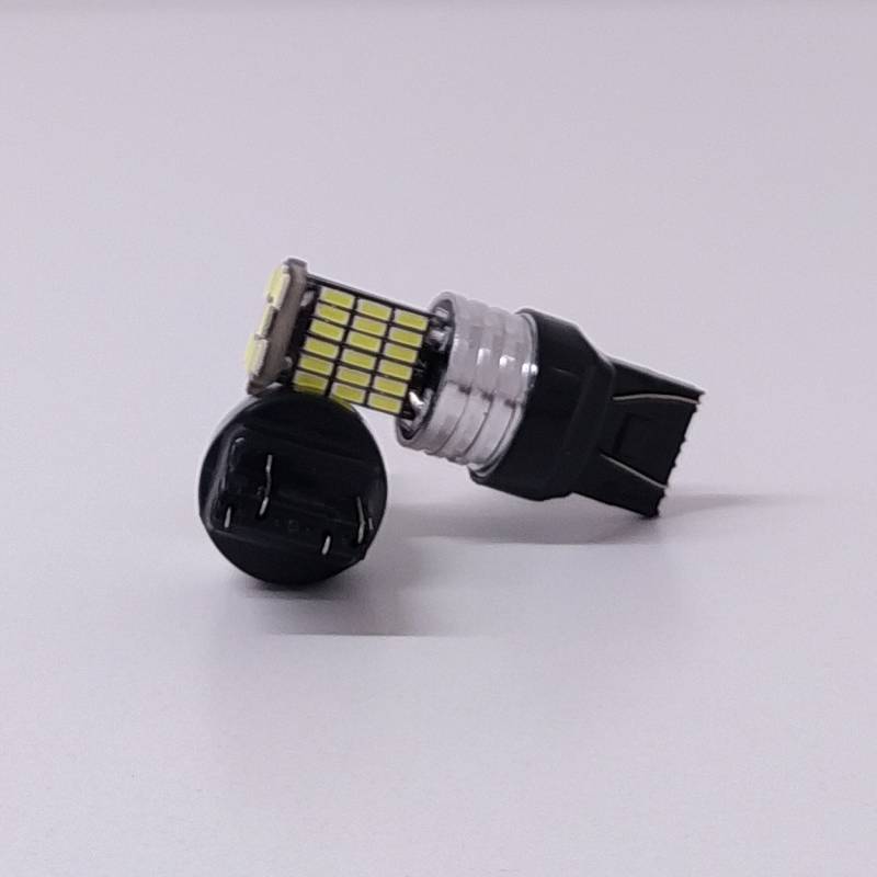 LEDCAN7443 LED SEÑALIZACION CANBUS BLISTER X 2 - 3157 2 POLOS SIN CULOTE 45 LED 3014 SMD - CANBUS - BLANCO 12