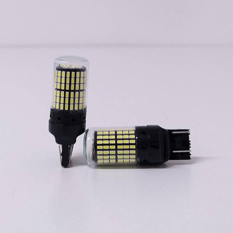 LEDCSP7443 LED SEÑALIZACION CSP CANBUS BLISTER X 2 - 7443 - 12066 W21/5W 2 POLOS SIN CULOTE 144 LED - CANBUS - BLANCO 12V - 24V