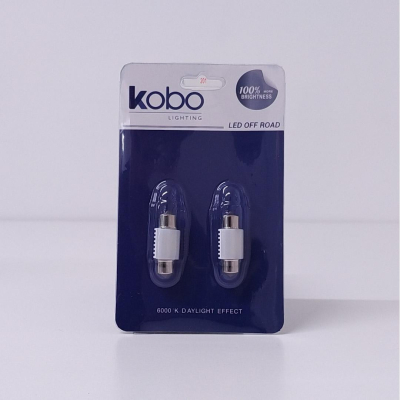 LEDTUB31LTBLA LED SEÑALIZACION CERAMIK BLISTER X 2 TUBULAR - FESTOON LED CERAMIK 5630 31MM CANBUS BLANCO 12V BLISTER X 2 UNIDADES