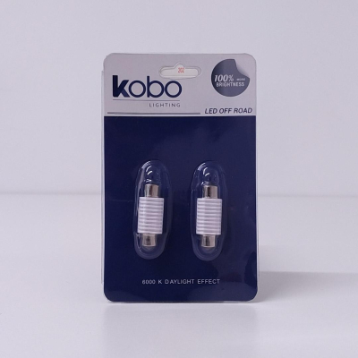 LEDTUB36LTBLA LED SEÑALIZACION CERAMIK BLISTER X 2 TUBULAR - FESTOON LED CERAMIK 5630 36MM CANBUS BLANCO 12V BLISTER X 2 UNIDADES