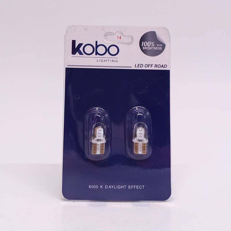 LED13961SGAZU LED SEÑALIZACION SILICA BLISTER X 2 2821 - T10 - W5W LED COB MINI SILICONADO AZUL 24V BLISTER X 2 UNIDADES