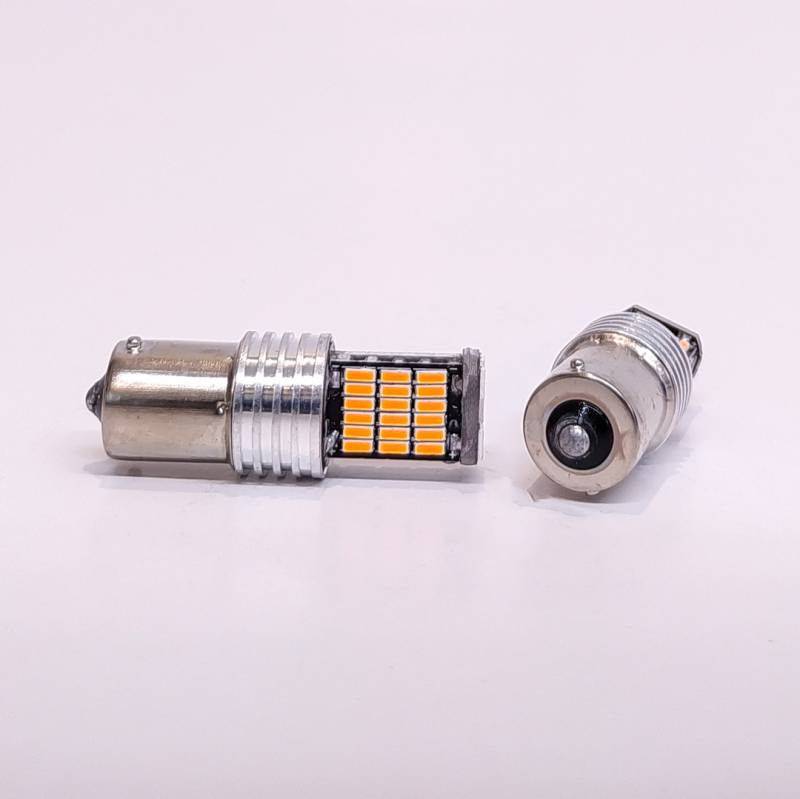 LEDCAN1141AMB LED SEÑALIZACION CANBUS BLISTER X 2 - 1141 - 1156 P21W 1 POLO 45 LED 3014 SMD - CANBUS - AMBAR 12V