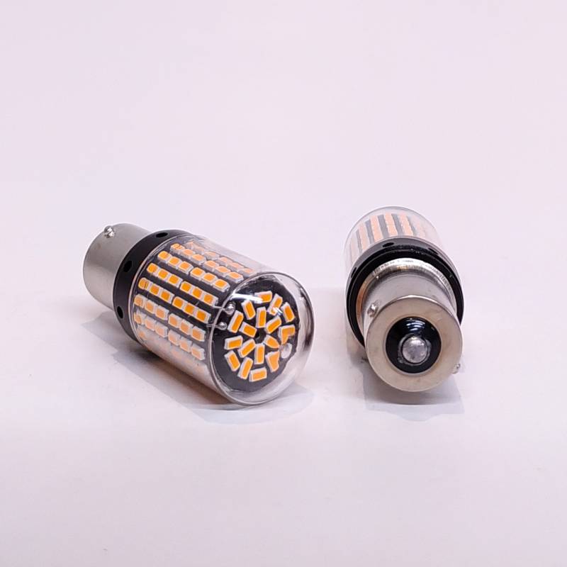 LEDCSP1141AMB LED SEÑALIZACION CSP CANBUS BLISTER X 2 - 1141 - 1156 P21W 1 POLO 144 LED - CANBUS - AMBAR 12V