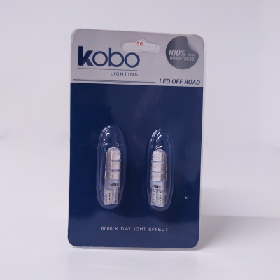 LED12961SILAZ LED SEÑALIZACION SILICA BLISTER X 2 2821 - T10 - W5W - 6 LED 2835 SILICONADO CANBUS AZUL 12V BLISTER X 2 UNIDADES 0