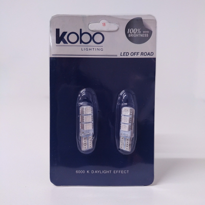 LED12961SILVE LED SEÑALIZACION SILICA BLISTER X 2 2821 - T10 - W5W - 6 LED 2835 SILICONADO CANBUS VERDE 12V BLISTER X 2 UNIDADES